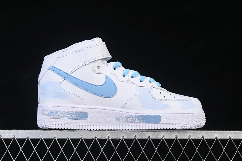 All categories Nk Air Force 1 Air Force series Nk Air Force 1 Mid Air Force mid-top Nike Air Force 1'07 Mid broken hook inkjet Air Force 1 mid-top casual sneakers ZH0316-124
